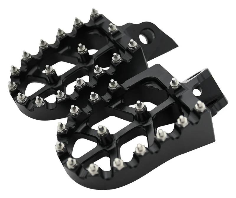 Motorrad Ruhepedal Für Kawasaki Für KX65 2000-2023 Für KX85 2001-2023 Für KX100 1998-2020 Motorrad CNC Fußstütze Fußrasten Ruht Pedal Motorrad Anti Rutsch Fußpedal von YADLIUASA