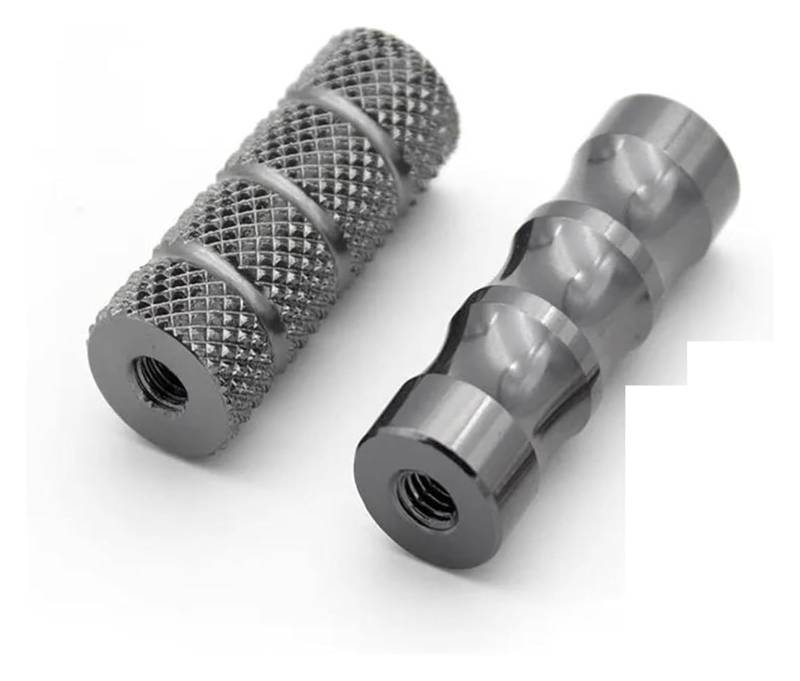 Motorrad Ruhepedal Für Kawasaki Für Ninja250 300 650 Für ZX6R Für ZZR600 Für ZX9R Für Z750 Motorrad Fußstütze Fußrastenanlage Fuß Gangschaltung Motorrad Anti Rutsch Fußpedal(Gray) von YADLIUASA