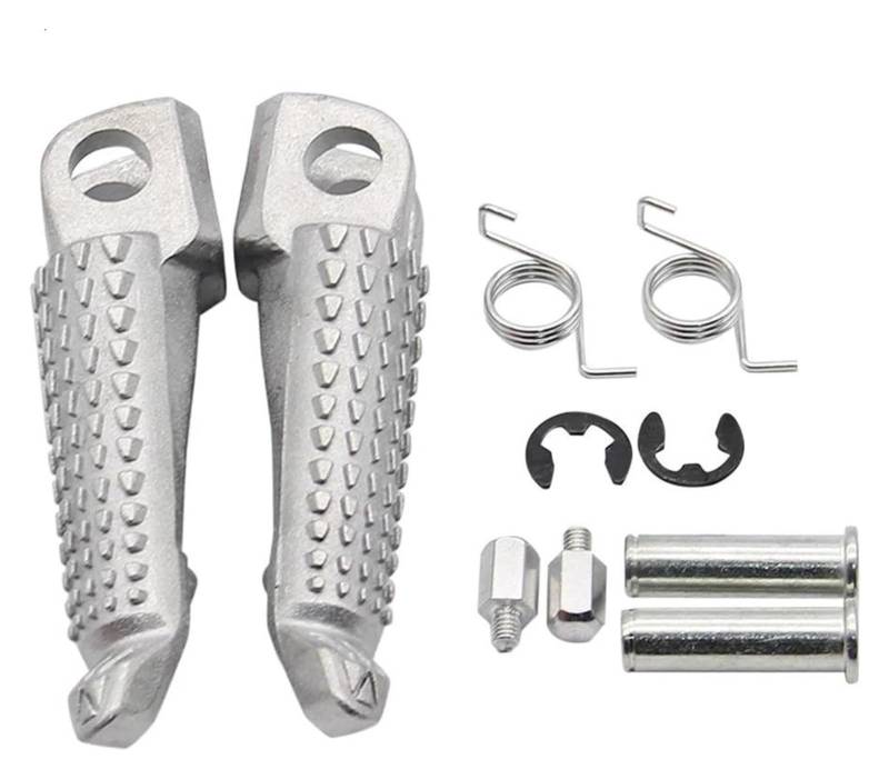 Motorrad Ruhepedal Für Kawasaki Für ZX6R Für ZX10R Für ZX9R Für Z1000 Für Z750 Motorrad Vorne Hinten Fußstützen Frühling Motorrad Anti Rutsch Fußpedal von YADLIUASA
