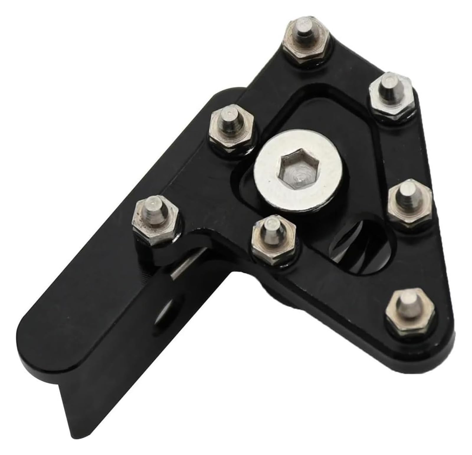 Motorrad Ruhepedal Für Kawasaki Motorrad CNC Aluminium Hinten Bremshebel Pedal Schritt Motorrad Anti Rutsch Fußpedal(Black) von YADLIUASA