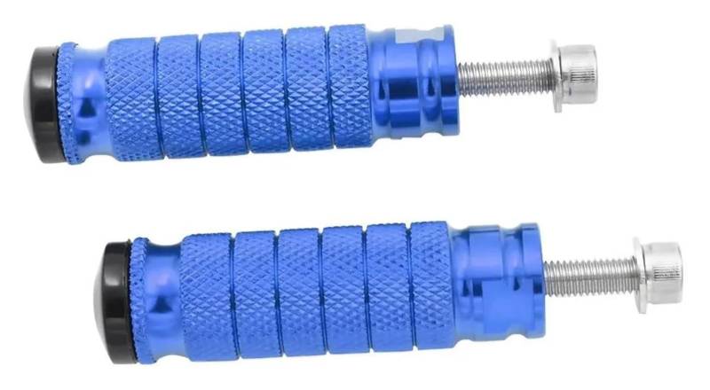 Motorrad Ruhepedal Für Kawasaki Motorrad Fußrastenanlage Motorrad Anti Rutsch Fußpedal(Blue) von YADLIUASA