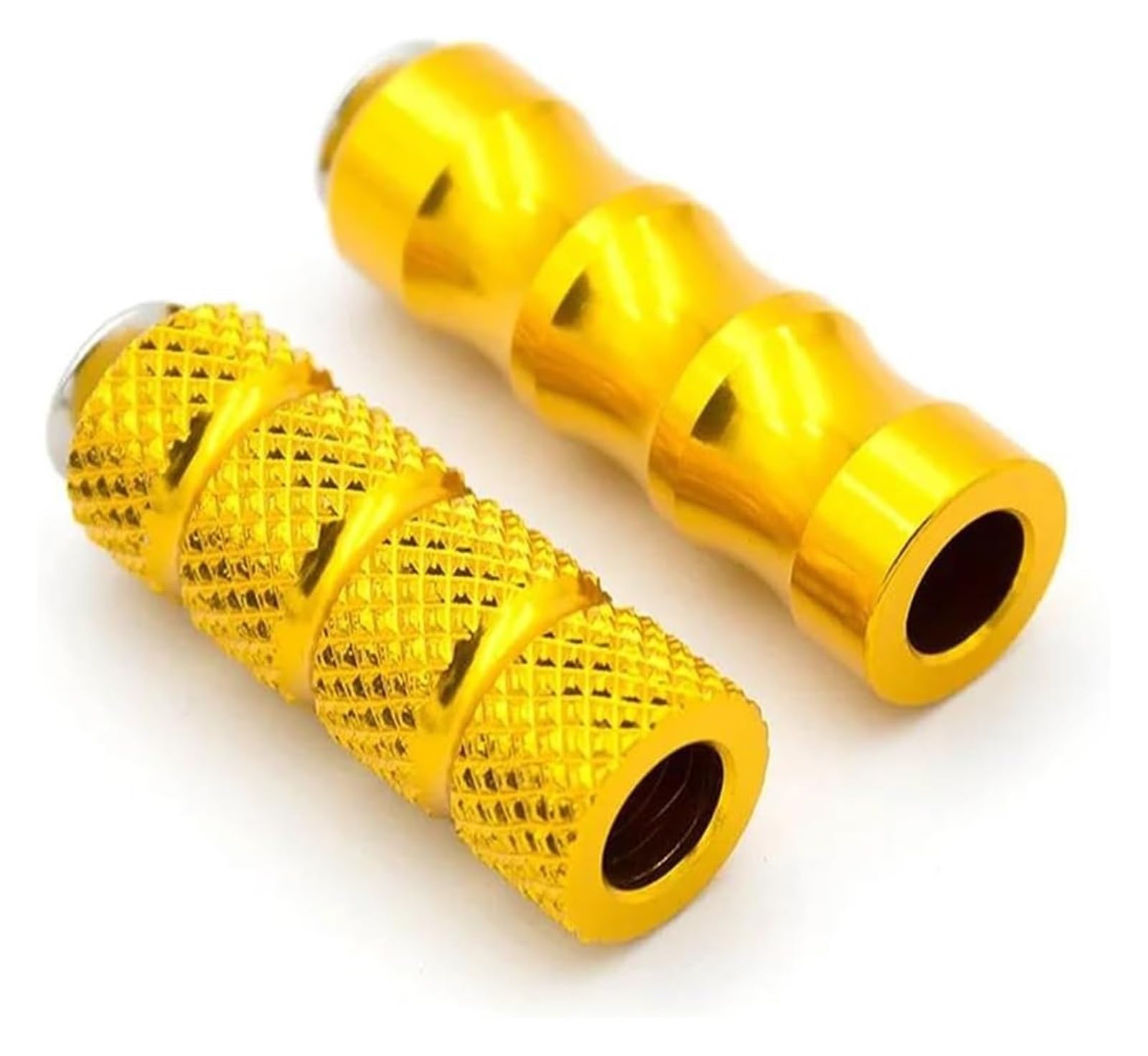 Motorrad Ruhepedal Für Kawasaki Motorrad Klapp Fußstützen Pedale Motorrad Anti Rutsch Fußpedal(Gold) von YADLIUASA