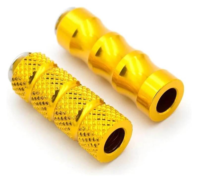 Motorrad Ruhepedal Für Kawasaki Motorrad Klapp Fußstützen Pedale Motorrad Anti Rutsch Fußpedal(Gold) von YADLIUASA