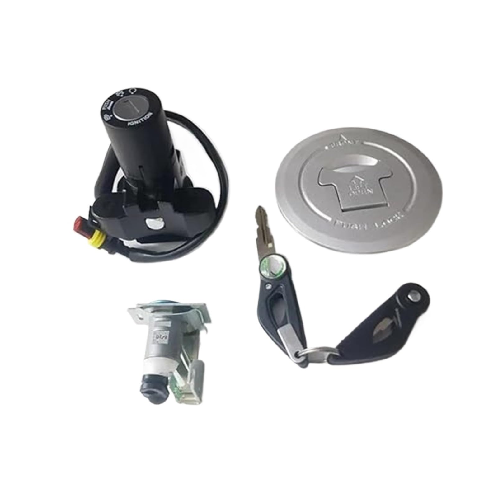 Motorrad Zündschloss Für Benelli 302R BJ300GS-H Motorrad Zündschloss Set Schlüssel Schalter 88000P960000 Tankdeckel Zündschalter Motorrad Zündschloss Für Benelli 302R BJ300GS-H Motorrad Zündschloss Set Schlüssel Schalter 88000P960000 Tankdeckel Zündschalter von YADLIUASA