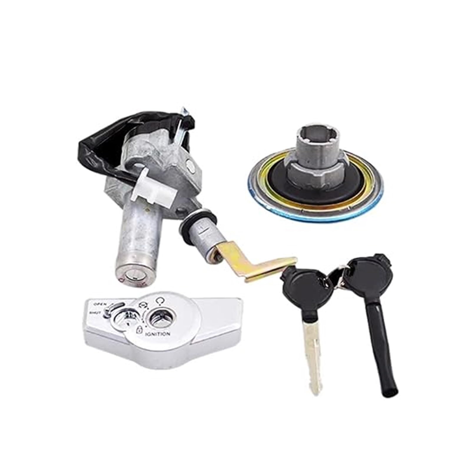 Motorrad Zündschloss Für CB125F Für GLR125 2015-2018 Motorrad Zündschloss Schloss Kraftstoff Gas Tankdeckel Abdeckung Sitz Set Schlüssel Tankdeckel Zündschalter Motorrad Zündschloss Für CB125F Für GLR125 2015-2018 Motorrad Zündschloss Schloss Kraftstoff Gas Tankdeckel Abdeckung Sitz Set Schlüssel Tankdeckel Zündschalter von YADLIUASA