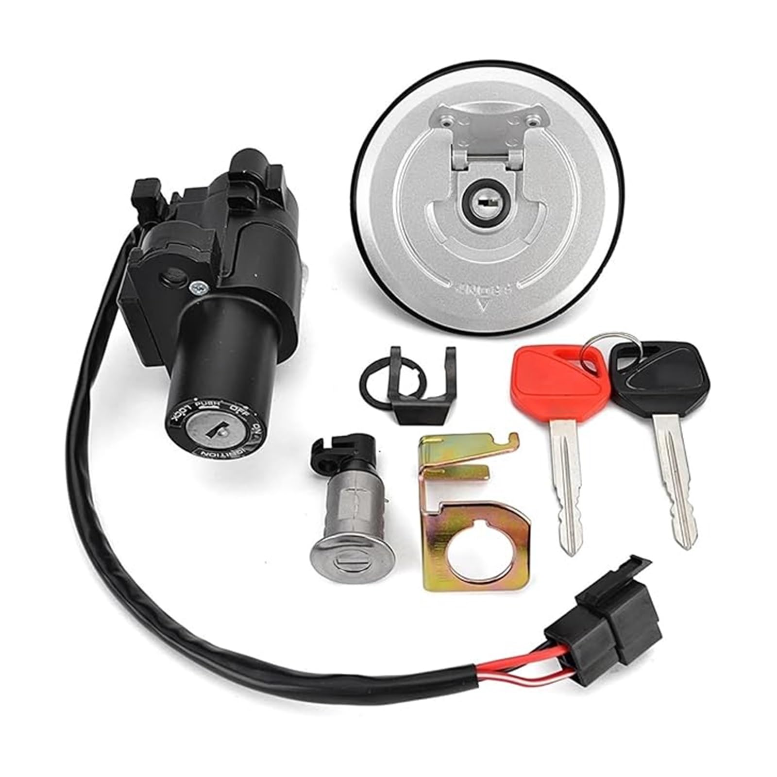 Motorrad Zündschloss Für CB250F Für CB300F Für CBR250R Für CBR300R 2011-2020 Kraftstoff Tank Kappe Zündung Schalter Sitz Schloss Mit Schlüssel Kit Tankdeckel Zündschalter Motorrad Zündschloss Für CB250F Für CB300F Für CBR250R Für CBR300R 2011-2020 Kraftstoff Tank Kappe Zündung Schalter Sitz Schloss Mit Schlüssel Kit Tankdeckel Zündschalter von YADLIUASA