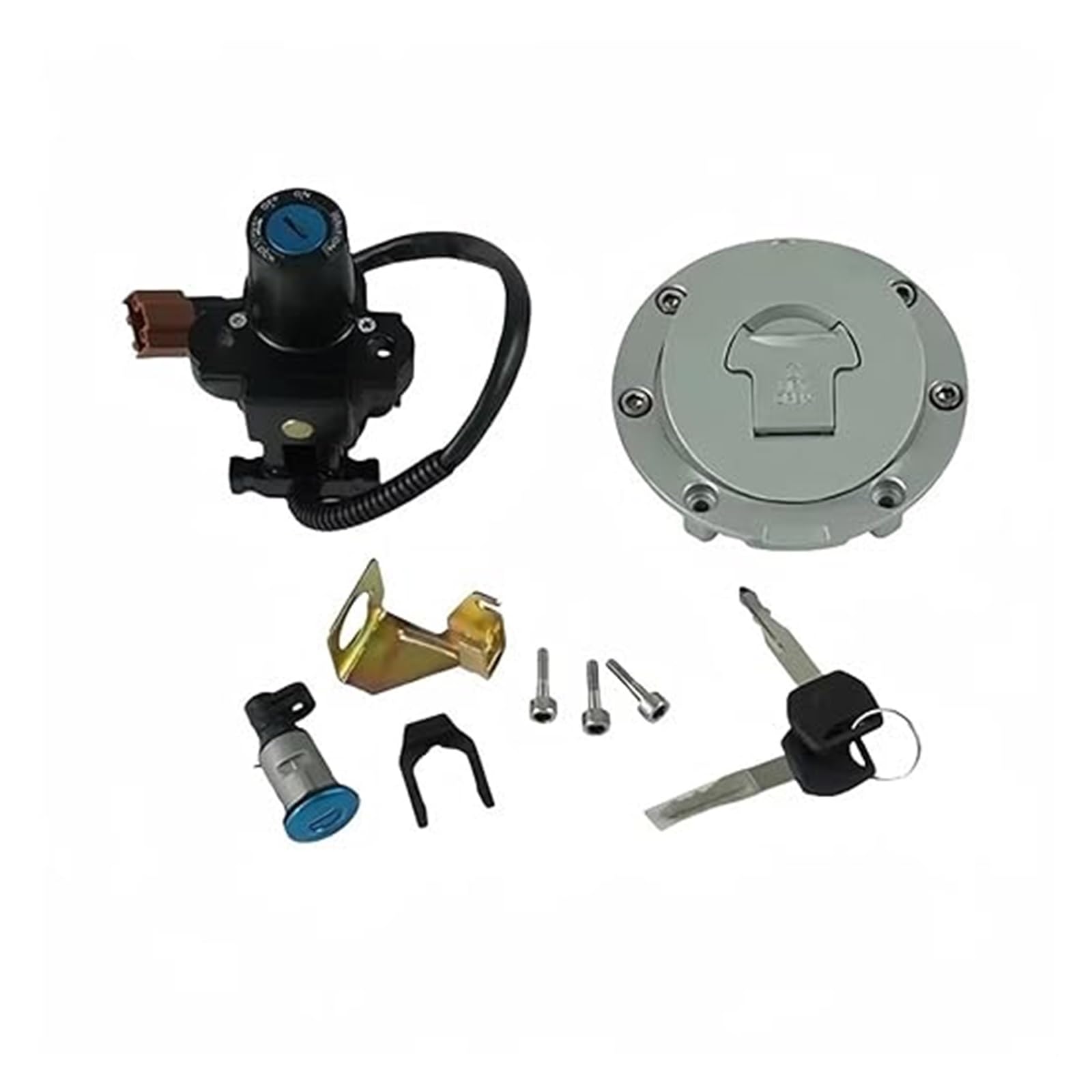 Motorrad Zündschloss Für CB400 Für CBR600 Für CBR1000 1999-2011 Motorradzubehör Zündschalterschlüssel Tankdeckel Sitzschlosssatz Tankdeckel Zündschalter Motorrad Zündschloss Für CB400 Für CBR600 Für CBR1000 1999-2011 Motorradzubehör Zündschalterschlüssel Tankdeckel Sitzschlosssatz Tankdeckel Zündschalter von YADLIUASA