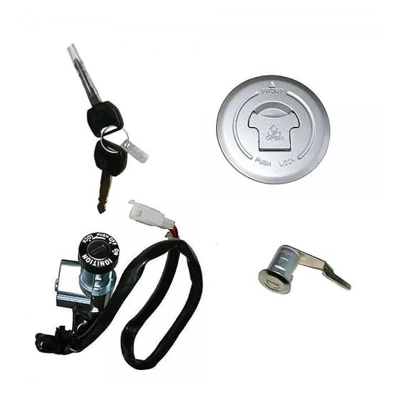 Motorrad Zündschloss Für CBF125 2009-2013 Motorrad Lock Set Zündschalter Komplette Kit OE 35010-KWF-950 Tankdeckel Zündschalter von YADLIUASA