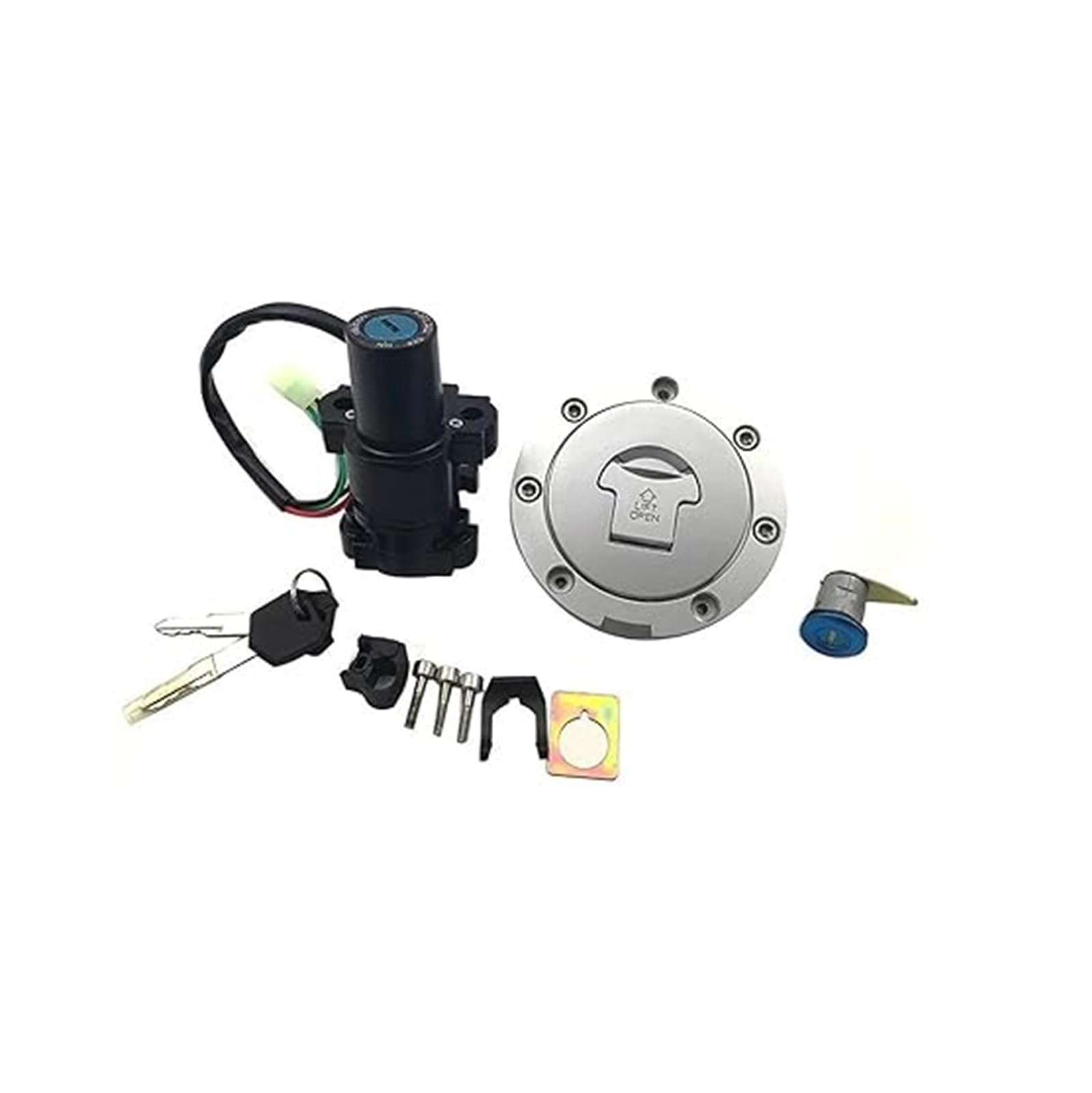 Motorrad Zündschloss Für CBF500 Für CBF600 Für CBF1000 2004-2010 Zündschalter Starten Öl Kraftstoff Gas Tankdeckel Abdeckung Sitz Schloss W Schlüssel Tankdeckel Zündschalter Motorrad Zündschloss Für CBF500 Für CBF600 Für CBF1000 2004-2010 Zündschalter Starten Öl Kraftstoff Gas Tankdeckel Abdeckung Sitz Schloss W Schlüssel Tankdeckel Zündschalter von YADLIUASA