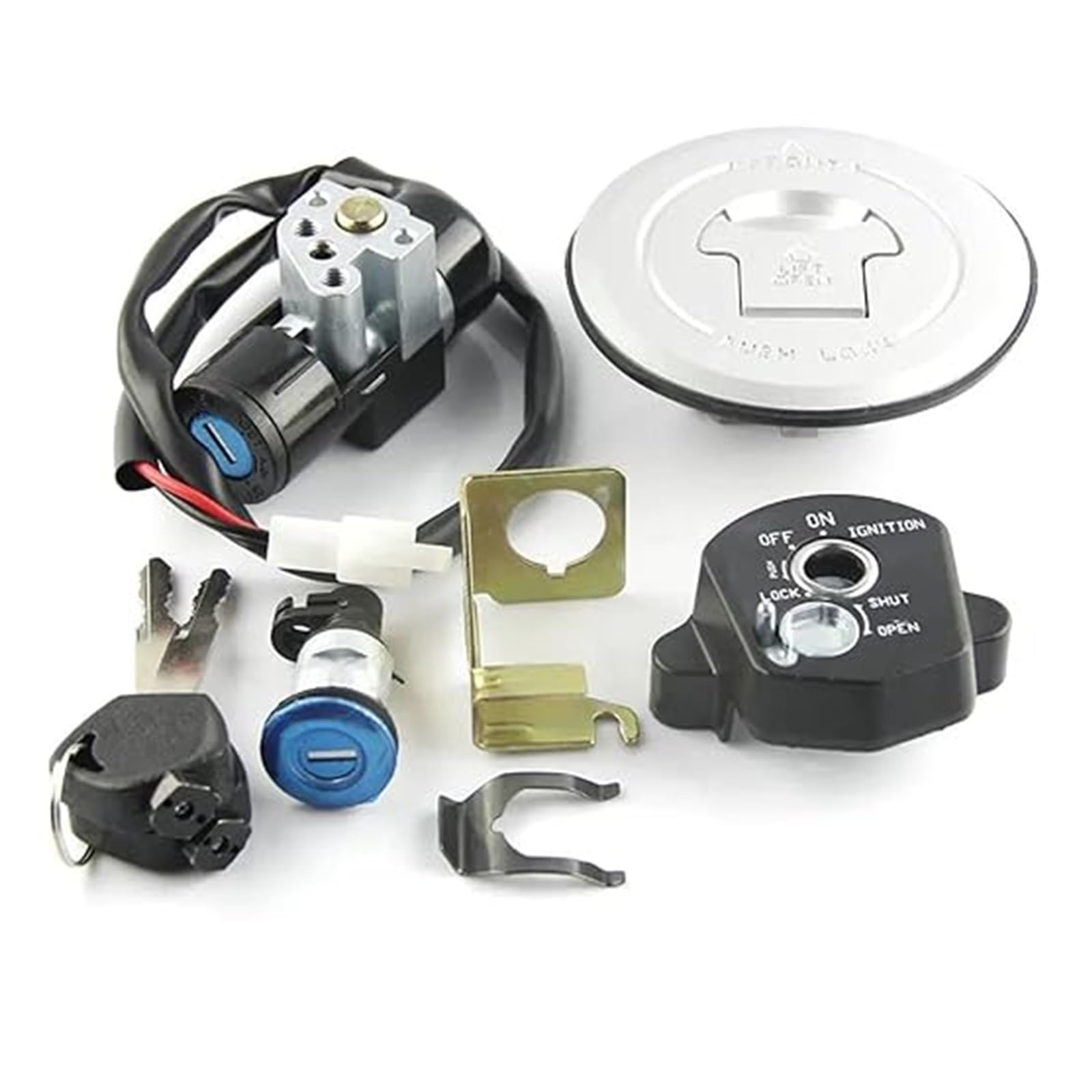 Motorrad Zündschloss Für CBR150R Für CBR125R Für CBR125 RT RS RF 2011-2018 Motorradsitz Kraftstofftankdeckel Kit Zündschlüsselsatz Tankdeckel Zündschalter Motorrad Zündschloss Für CBR150R Für CBR125R Für CBR125 RT RS RF 2011-2018 Motorradsitz Kraftstofftankdeckel Kit Zündschlüsselsatz Tankdeckel Zündschalter von YADLIUASA