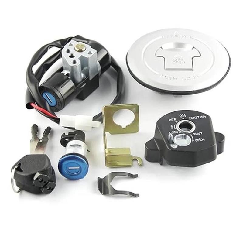 Motorrad Zündschloss Für CBR150R Für CBR125R Für CBR125 RT RS RF 2011-2018 Motorradsitz Kraftstofftankdeckel Kit Zündschlüsselsatz Tankdeckel Zündschalter von YADLIUASA