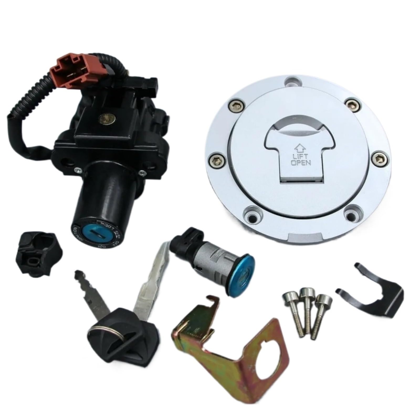Motorrad Zündschloss Für CBR600RR 2007-2013 Für CBR1000RR 2008-2014 Motorradzubehör Zündschalter Tankdeckel Sitzschlosssatz Tankdeckel Zündschalter Motorrad Zündschloss Für CBR600RR 2007-2013 Für CBR1000RR 2008-2014 Motorradzubehör Zündschalter Tankdeckel Sitzschlosssatz Tankdeckel Zündschalter von YADLIUASA