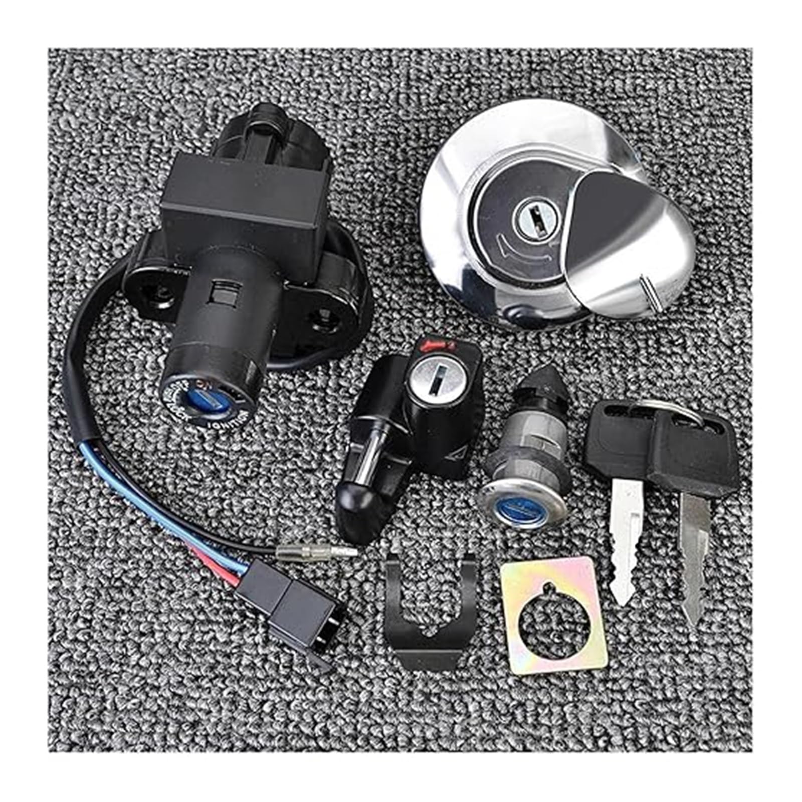 Motorrad Zündschloss Für CL400 1999 Motorrad Kraftstoff Gas Kappe Abdeckung Lock Schlüssel Zündung Schalter Tankdeckel Zündschalter Motorrad Zündschloss Für CL400 1999 Motorrad Kraftstoff Gas Kappe Abdeckung Lock Schlüssel Zündung Schalter Tankdeckel Zündschalter von YADLIUASA
