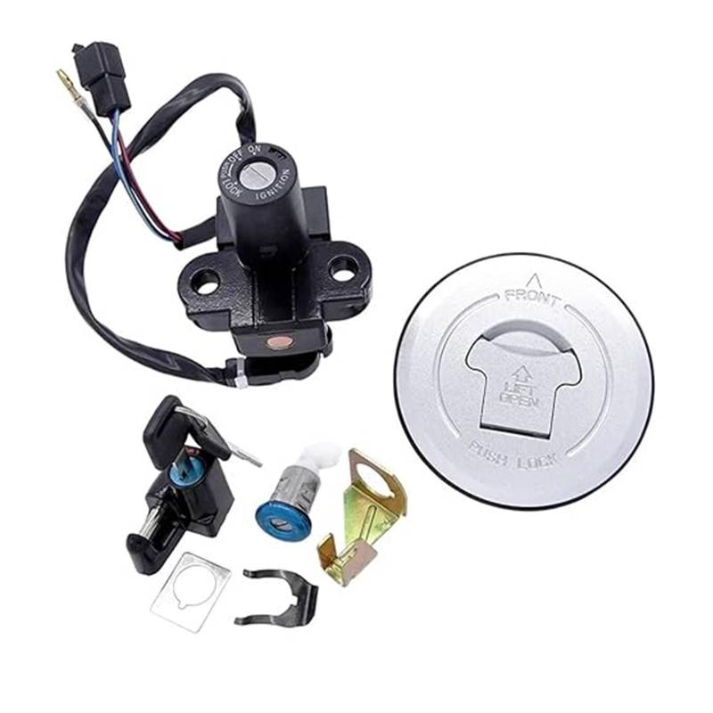 Motorrad Zündschloss Für CN250 Für Helix 1986-2007 Motorradschlosssatz Mit Zündschalter Tankdeckel Sitzschloss 1 Satz Tankdeckel Zündschalter von YADLIUASA