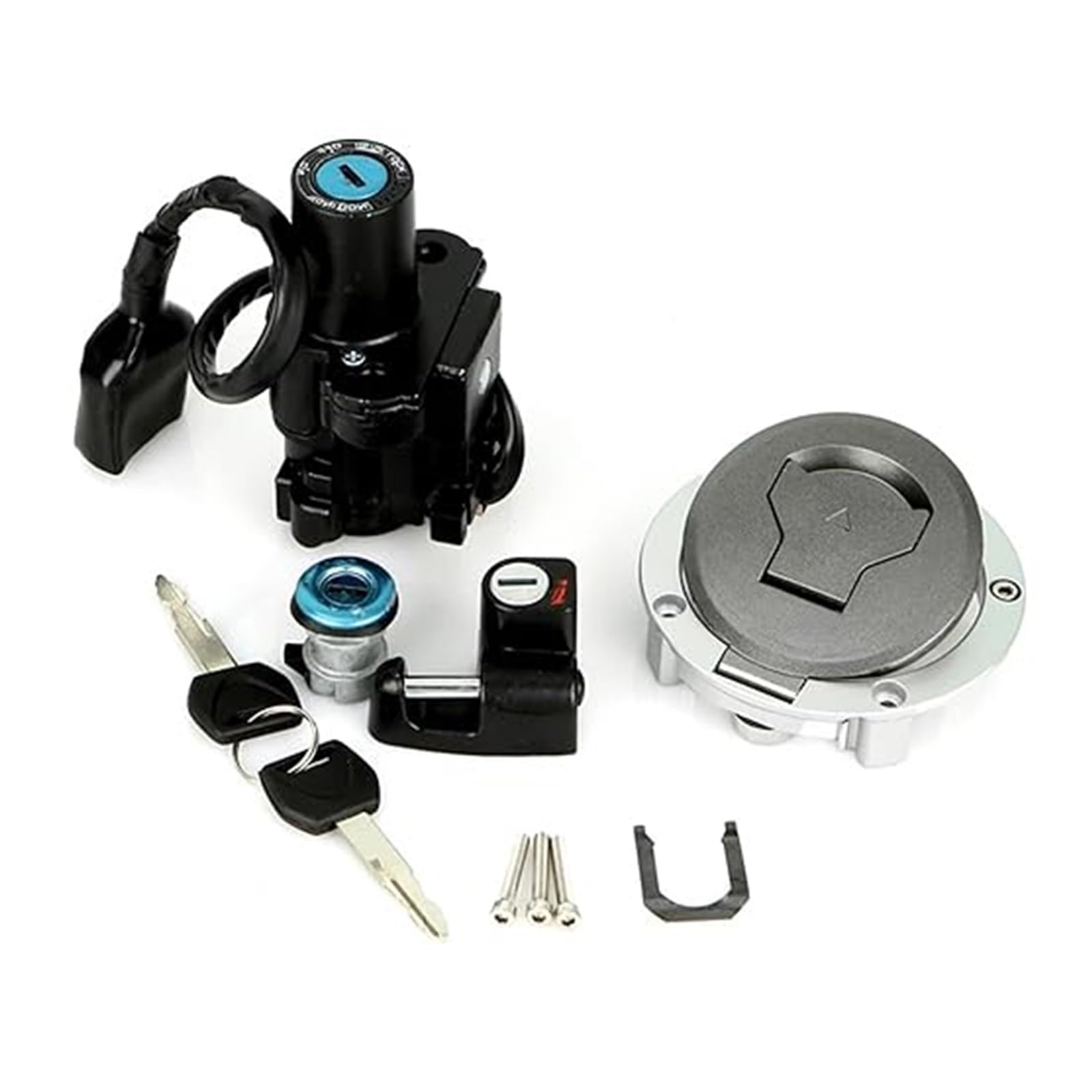 Motorrad Zündschloss Für CRF250 Für CRF250RL Für Rally 2017-2020 Motorrad Zündschlüssel Starter Schalter Kraftstoff Gas Kappe Sitz Schlösser Kit Tankdeckel Zündschalter Motorrad Zündschloss Für CRF250 Für CRF250RL Für Rally 2017-2020 Motorrad Zündschlüssel Starter Schalter Kraftstoff Gas Kappe Sitz Schlösser Kit Tankdeckel Zündschalter von YADLIUASA