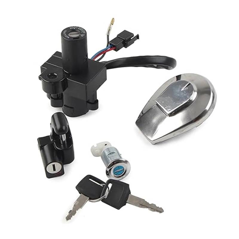 Motorrad Zündschloss Für JADE250 Für CBX750 Für CB250 1984-2001 Motorrad Zündschloss Tankdeckel Abdeckung Schloss Schlüsselsatz Tankdeckel Zündschalter von YADLIUASA