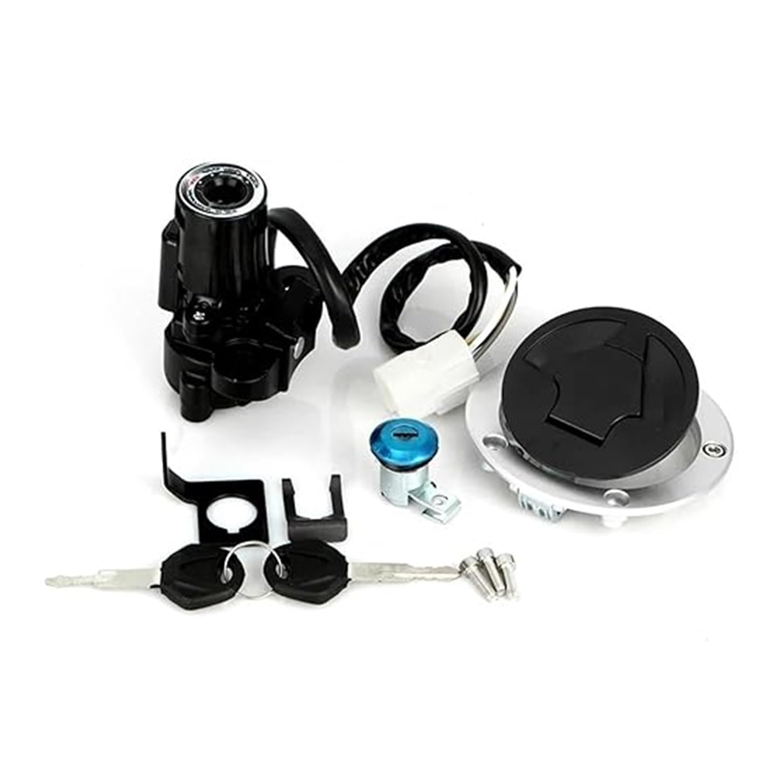 Motorrad Zündschloss Für K&awasaki Für Ninja ZX6R ZX10R ZX636 ZX1000 2011-2019 Motorrad Zündschloss Tankdeckel Abdeckung Sitzschloss Schlüssel Tankdeckel Zündschalter Motorrad Zündschloss Für K&awasaki Für Ninja ZX6R ZX10R ZX636 ZX1000 2011-2019 Motorrad Zündschloss Tankdeckel Abdeckung Sitzschloss Schlüssel Tankdeckel Zündschalter von YADLIUASA