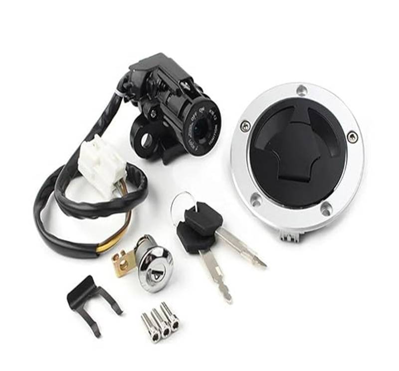 Motorrad Zündschloss Für K&awasaki Für Z1000 Für Z1000 2010-2016 Motorrad Zündschloss Kraftstoff Tankdeckel Sitzschloss Schlüssel Tankdeckel Zündschalter von YADLIUASA