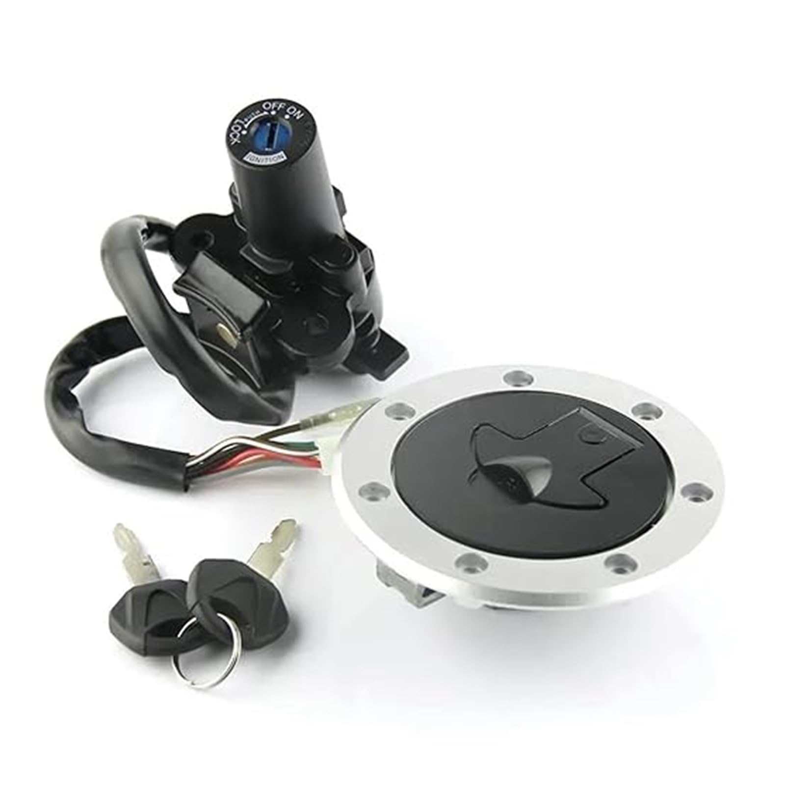 Motorrad Zündschloss Für K&awasaki Für ZR400 Für ZX900 Für ZZR400 Für ZXR750 Für Ninja 1991-2006 Motorrad Zündschloss Sitzschloss Schlüsselsatz Tankdeckel Zündschalter Motorrad Zündschloss Für K&awasaki Für ZR400 Für ZX900 Für ZZR400 Für ZXR750 Für Ninja 1991-2006 Motorrad Zündschloss Sitzschloss Schlüsselsatz Tankdeckel Zündschalter von YADLIUASA