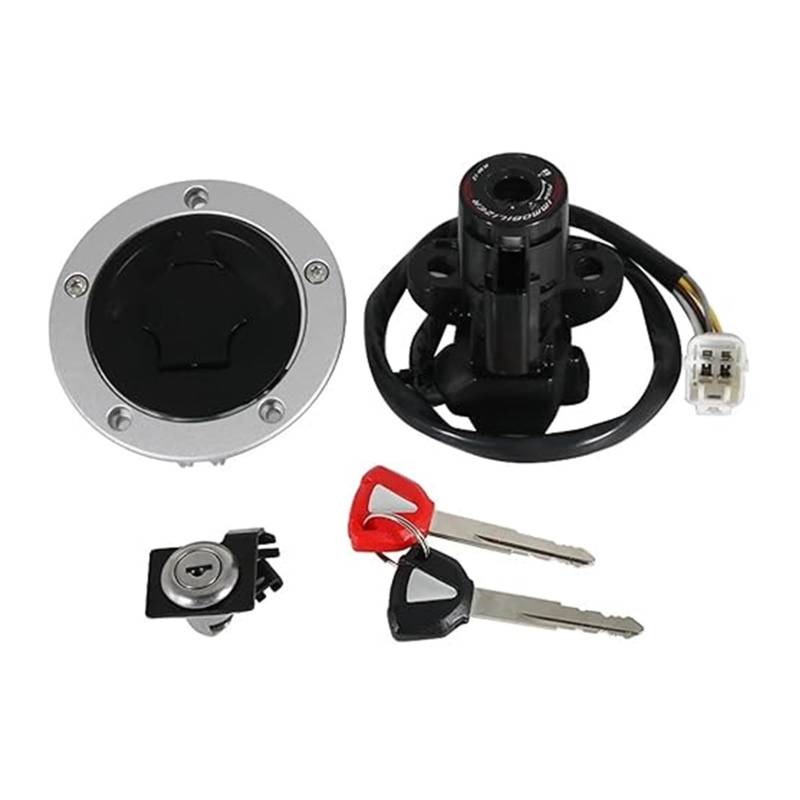 Motorrad Zündschloss Für K&awasaki Für ZX1000 Für Ninja Für ZX10R 2011-2012 Motorrad Zündschloss Sperrschlüssel Kit Tankdeckel Zündschalter von YADLIUASA