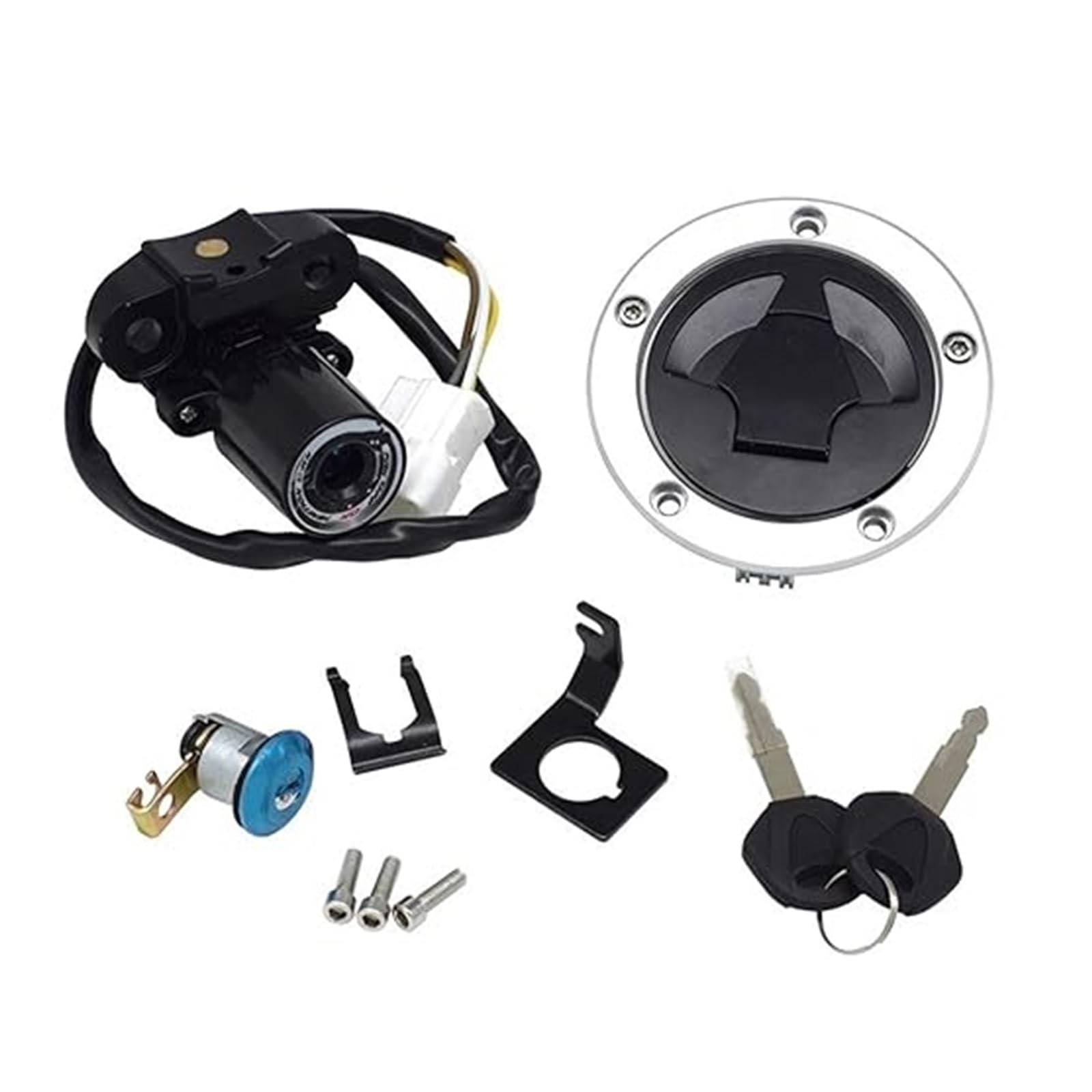 Motorrad Zündschloss Für K&awasaki Für ZX1000 Für ZX636 2011-2019 Motorrad Zündschloss Kit Montage Kraftstoff Gas Kappe Tank Cov Schlüssel Tankdeckel Zündschalter Motorrad Zündschloss Für K&awasaki Für ZX1000 Für ZX636 2011-2019 Motorrad Zündschloss Kit Montage Kraftstoff Gas Kappe Tank Cov Schlüssel Tankdeckel Zündschalter von YADLIUASA