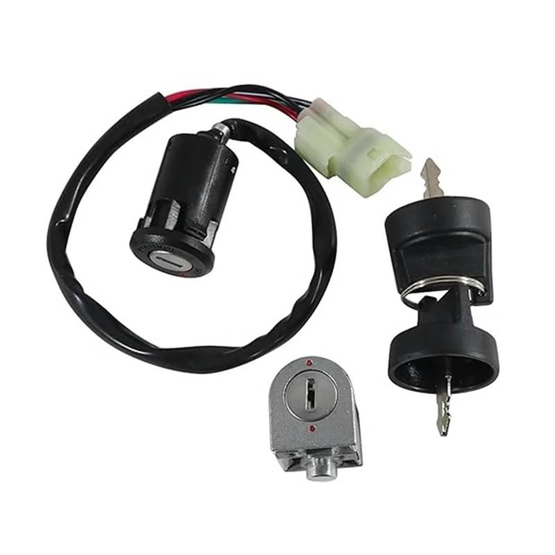 Motorrad Zündschloss Für Kymco ATV Für KXR 50 90 250 Für Maxxer 2004-2020 Kraftstoff Gas Zündschloss Schloss Mit Schlüssel Kit 35010-LBA7-E00 Tankdeckel Zündschalter von YADLIUASA