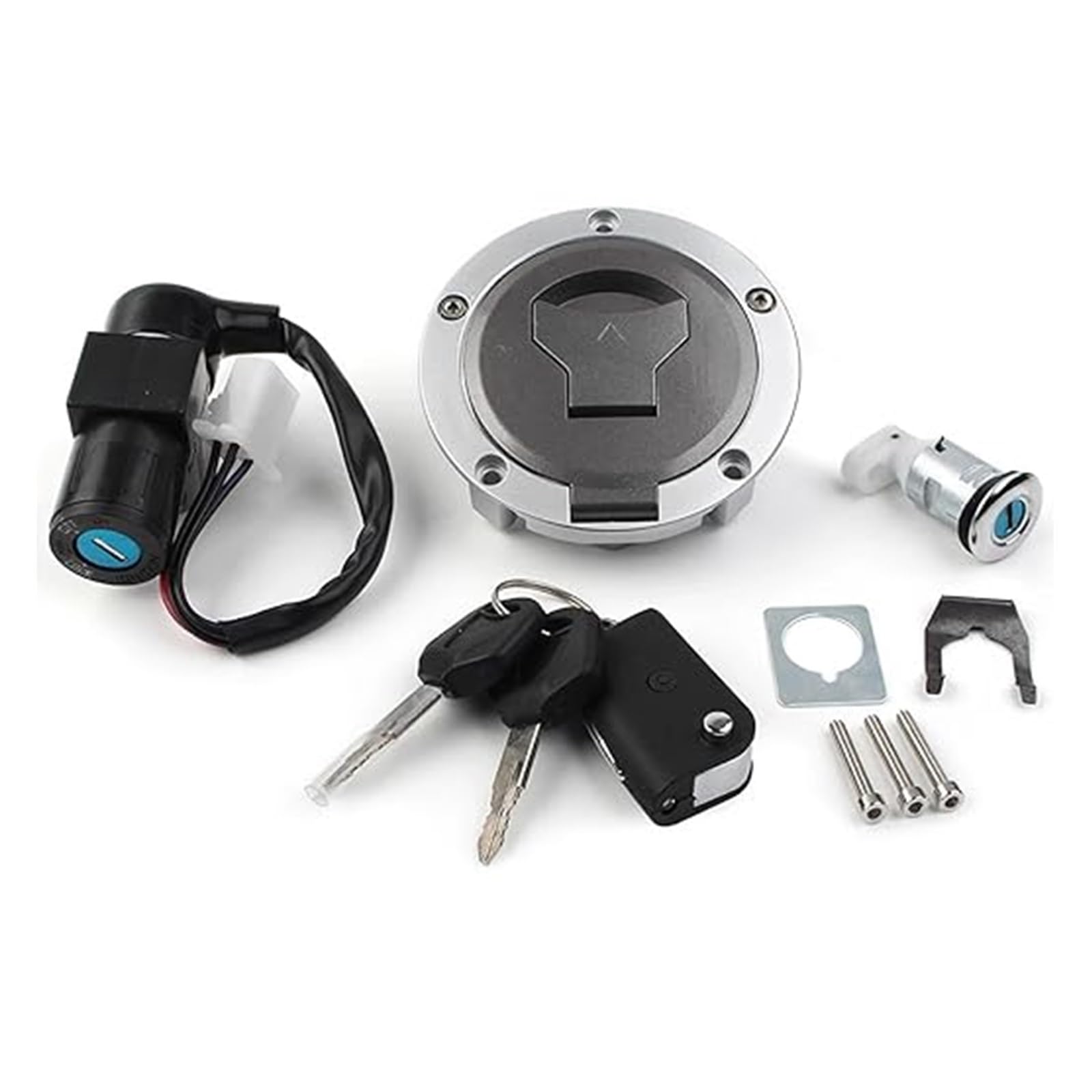 Motorrad Zündschloss Für MSX125 2016 Für Grom125 AC 2017-2018 Motorrad Zündschloss Tankdeckel Schlüssel Sitzschloss Set Tankdeckel Zündschalter Motorrad Zündschloss Für MSX125 2016 Für Grom125 AC 2017-2018 Motorrad Zündschloss Tankdeckel Schlüssel Sitzschloss Set Tankdeckel Zündschalter von YADLIUASA