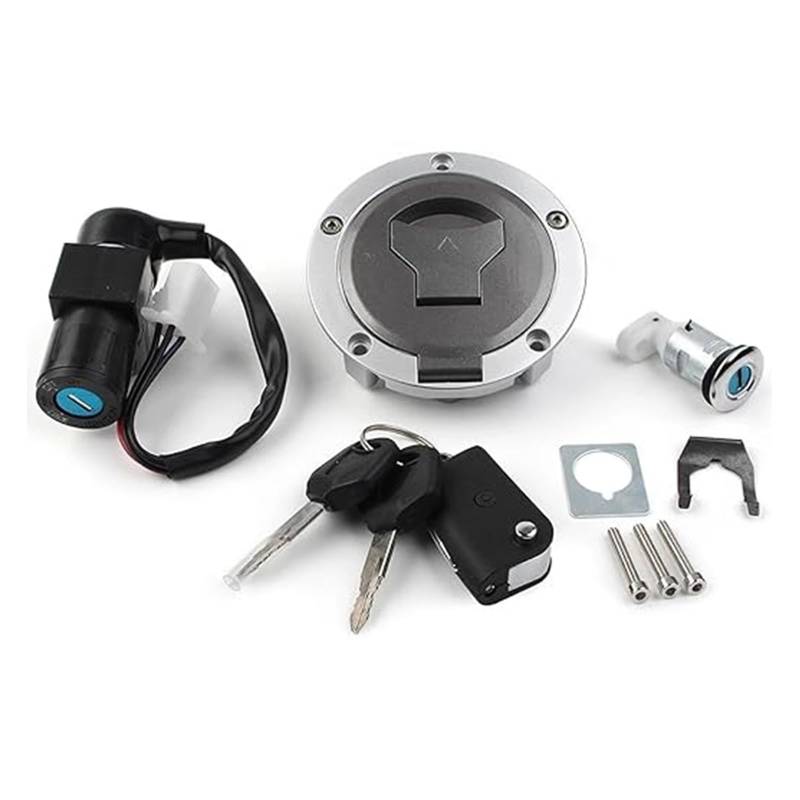 Motorrad Zündschloss Für MSX125 2016 Für Grom125 AC 2017-2018 Motorrad Zündschloss Tankdeckel Schlüssel Sitzschloss Set Tankdeckel Zündschalter von YADLIUASA