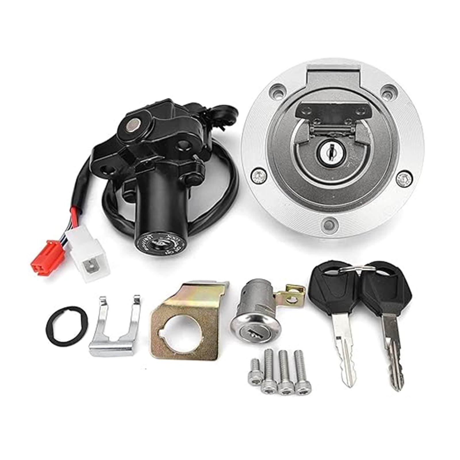 Motorrad Zündschloss Für MT-01 Für YZF-R1 Für YZF-R6 2004-2016 Kraftstofftankdeckel Zündschalter Sitzschloss Mit Schlüsselsatz Tankdeckel Zündschalter Motorrad Zündschloss Für MT-01 Für YZF-R1 Für YZF-R6 2004-2016 Kraftstofftankdeckel Zündschalter Sitzschloss Mit Schlüsselsatz Tankdeckel Zündschalter von YADLIUASA