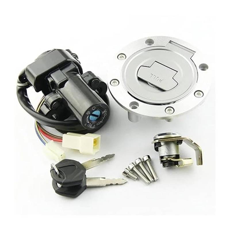 Motorrad Zündschloss Für MT01 Für YZF-R1 Für YZF-R6 2004-2016 Motorrad Zündschalter Sitzschloss Schlüssel Tankdeckel Anzug Tankdeckel Zündschalter von YADLIUASA