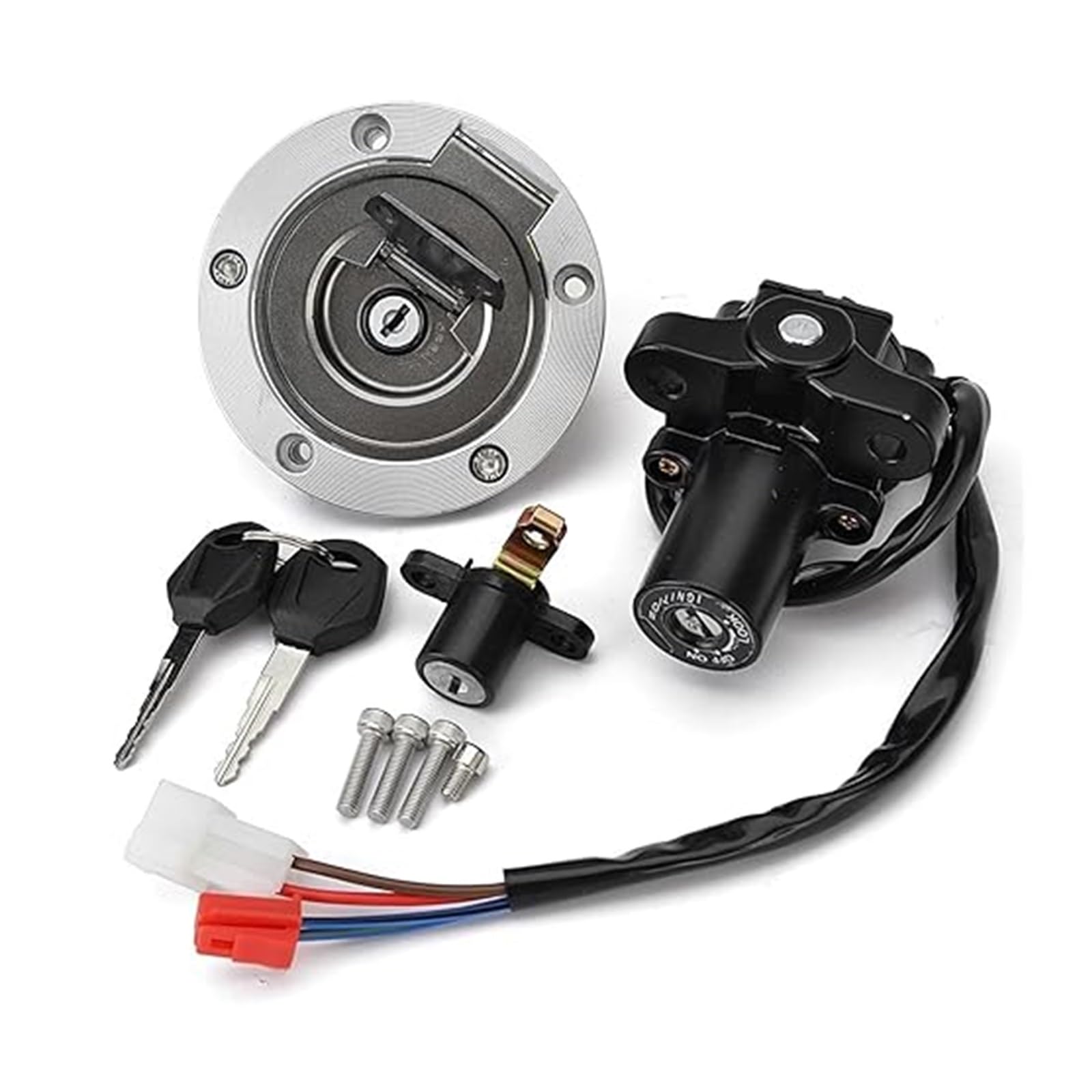 Motorrad Zündschloss Für MT03 Für YZF R1 R6 FJ09 FZ07 FZ8 FZ6 FZ1 FZ10 1998-2016 Tankdeckel Zündschalter Sitzschloss Mit Schlüsselsatz Tankdeckel Zündschalter Motorrad Zündschloss Für MT03 Für YZF R1 R6 FJ09 FZ07 FZ8 FZ6 FZ1 FZ10 1998-2016 Tankdeckel Zündschalter Sitzschloss Mit Schlüsselsatz Tankdeckel Zündschalter von YADLIUASA