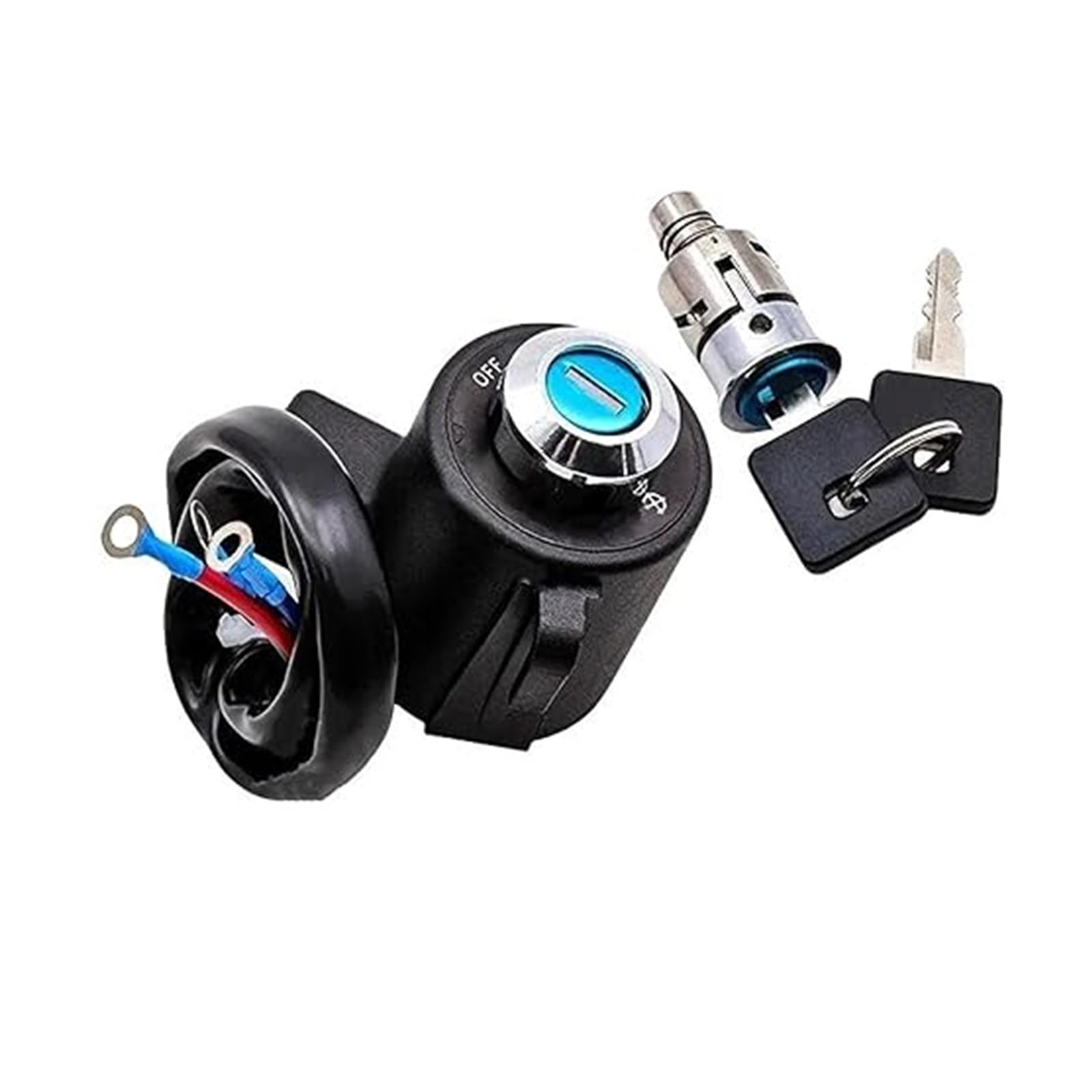 Motorrad Zündschloss Für Sportster 883 XL 883 1995-2003 Motorrad Zündschloss Schloss Kraftstoff Gas Kappe Abdeckung Lock Schlüssel Tankdeckel Zündschalter(Ignition Switch) von YADLIUASA