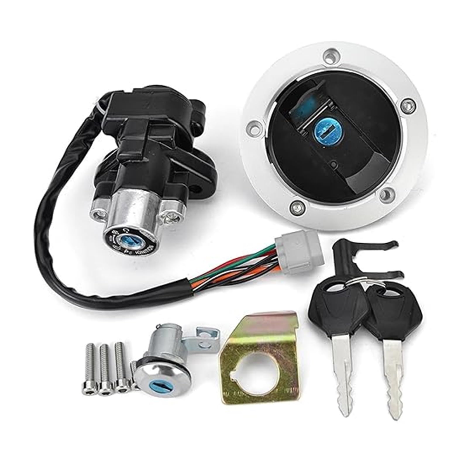 Motorrad Zündschloss Für Suzuki Für DL650 Für DL1000 Für GSF650 Für GSF1200 2005-2012 Kraftstoff Tank Kappe Zündung Schalter Sitz Schloss Mit Schlüssel Kit Tankdeckel Zündschalter Motorrad Zündschloss Für Suzuki Für DL650 Für DL1000 Für GSF650 Für GSF1200 2005-2012 Kraftstoff Tank Kappe Zündung Schalter Sitz Schloss Mit Schlüssel Kit Tankdeckel Zündschalter von YADLIUASA