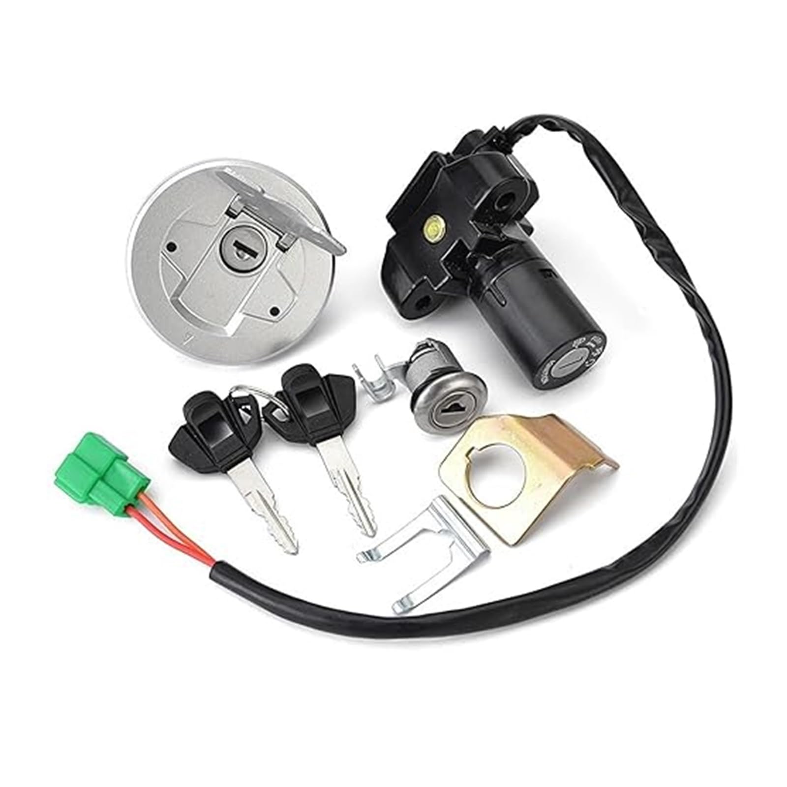 Motorrad Zündschloss Für Suzuki Für GIXXER155 Für GSX150 Für GSX150F 2016-2018 Kraftstoff Tank Kappe Zündung Schalter Sitz Schloss Mit Schlüssel Kit 37000-34830-000 Tankdeckel Zündschalter Motorrad Zündschloss Für Suzuki Für GIXXER155 Für GSX150 Für GSX150F 2016-2018 Kraftstoff Tank Kappe Zündung Schalter Sitz Schloss Mit Schlüssel Kit 37000-34830-000 Tankdeckel Zündschalter von YADLIUASA