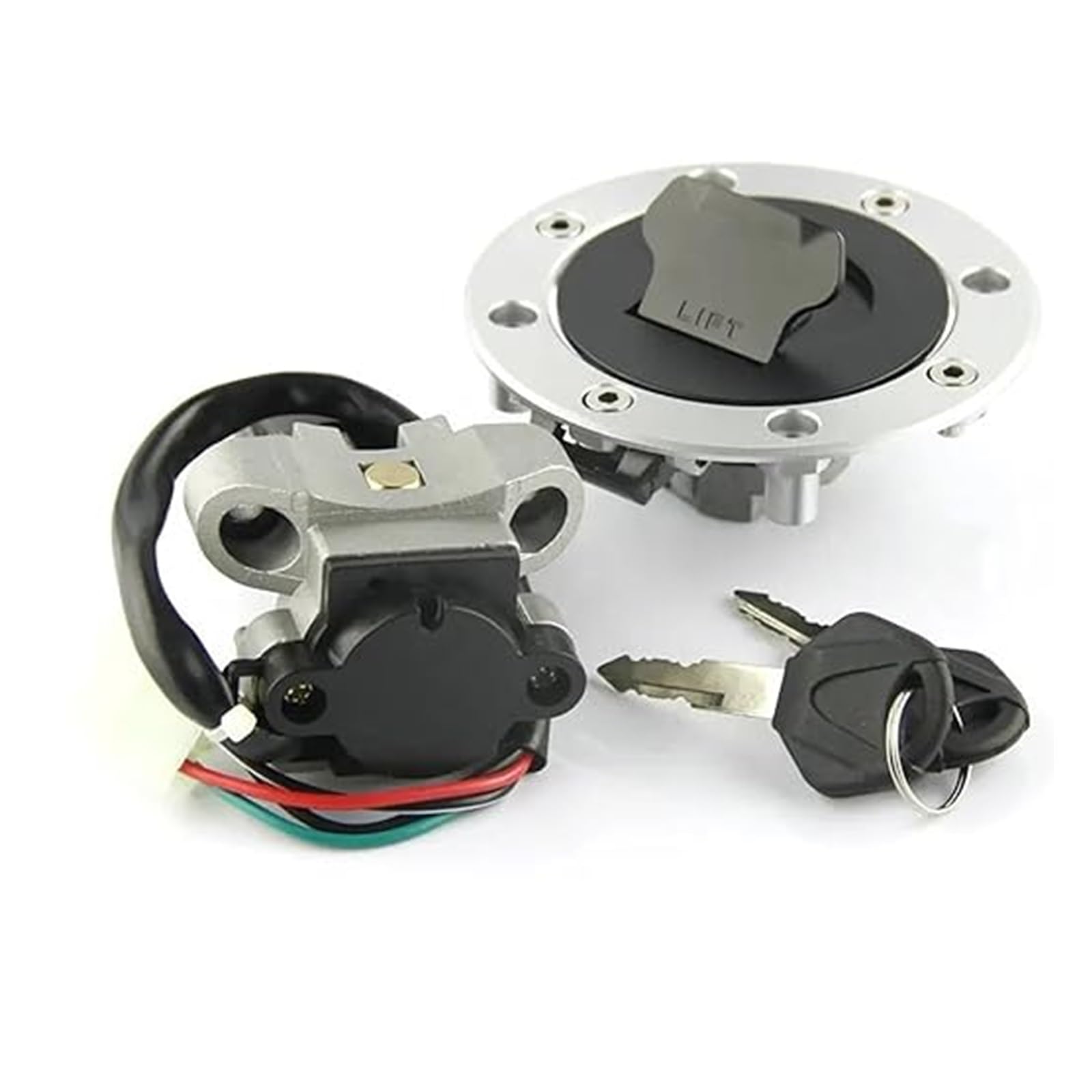 Motorrad Zündschloss Für Suzuki Für GSF250 Für GSX600 Für GSX750 VX800 Motorrad Zündschlüsselschalter Tankdeckel Sitzschloss Kit Tankdeckel Zündschalter Motorrad Zündschloss Für Suzuki Für GSF250 Für GSX600 Für GSX750 VX800 Motorrad Zündschlüsselschalter Tankdeckel Sitzschloss Kit Tankdeckel Zündschalter von YADLIUASA