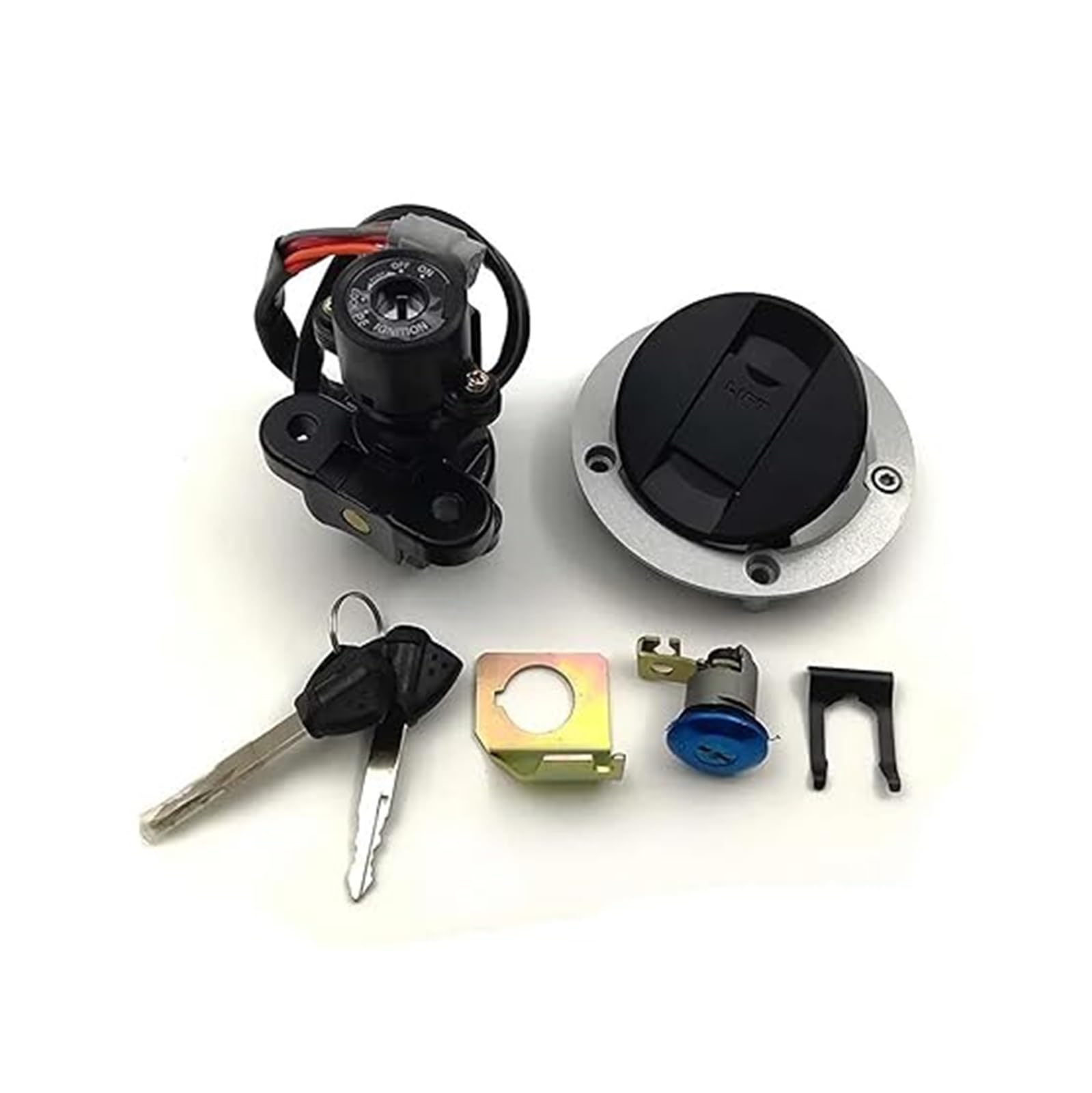 Motorrad Zündschloss Für Suzuki Für GSXR600 Für GSXR750 2011-2015 Zündschloss Schloss Tankdeckel Abdeckung Schlüssel Sets Tankdeckel Zündschalter Motorrad Zündschloss Für Suzuki Für GSXR600 Für GSXR750 2011-2015 Zündschloss Schloss Tankdeckel Abdeckung Schlüssel Sets Tankdeckel Zündschalter von YADLIUASA