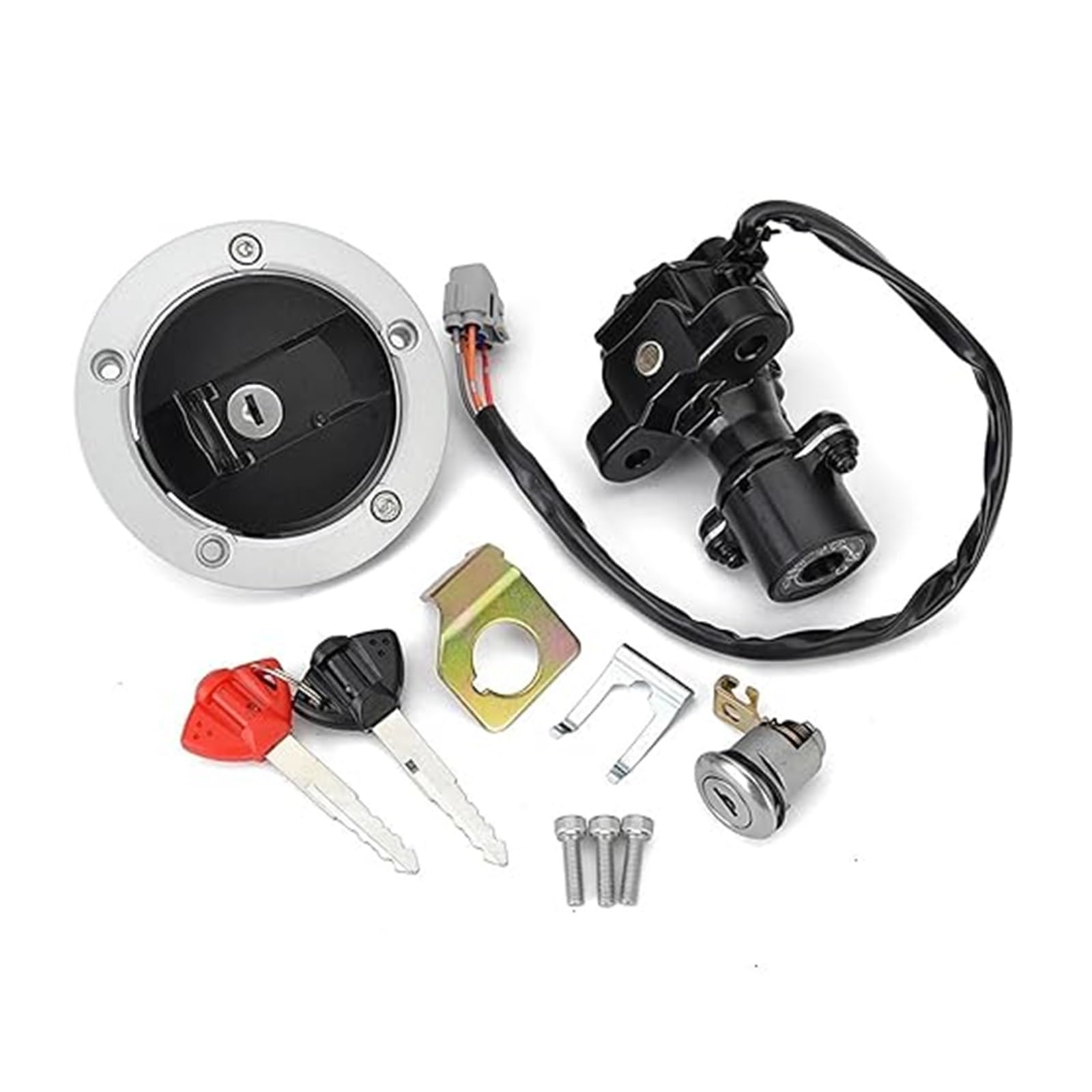 Motorrad Zündschloss Für Suzuki Für GSXR600 Für GSXR750 Für GSXR1000 2005-2018 Kraftstoff Tank Kappe Zündschalter Sitz Schloss Mit Schlüssel Kit Tankdeckel Zündschalter Motorrad Zündschloss Für Suzuki Für GSXR600 Für GSXR750 Für GSXR1000 2005-2018 Kraftstoff Tank Kappe Zündschalter Sitz Schloss Mit Schlüssel Kit Tankdeckel Zündschalter von YADLIUASA
