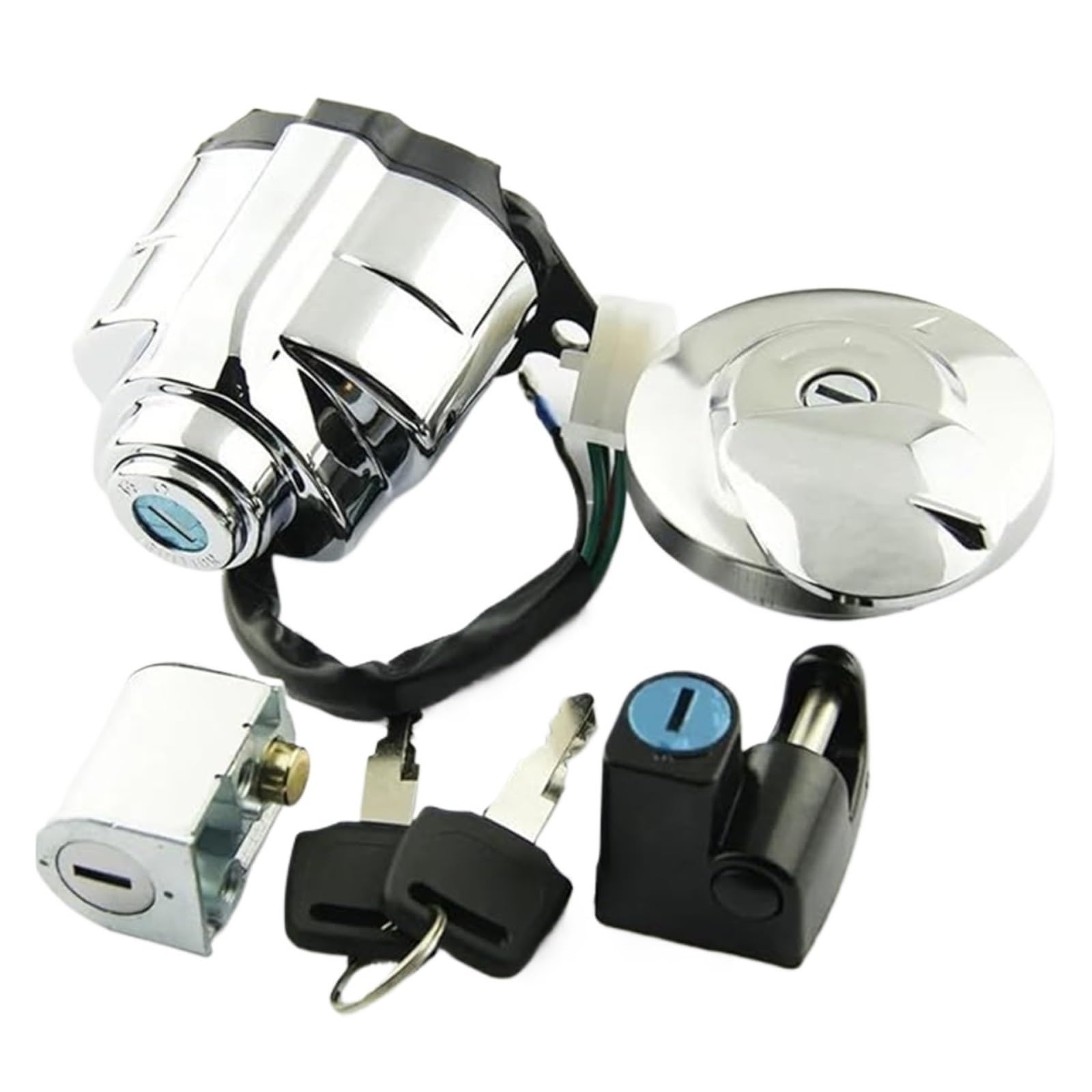 Motorrad Zündschloss Für VT250 Für VT600 Für Steed400 Für Shadow400 1988-2008 Motorrad Zündschalter Sperrschlüssel Kraftstoff Gasdeckel Set Tankdeckel Zündschalter Motorrad Zündschloss Für VT250 Für VT600 Für Steed400 Für Shadow400 1988-2008 Motorrad Zündschalter Sperrschlüssel Kraftstoff Gasdeckel Set Tankdeckel Zündschalter von YADLIUASA