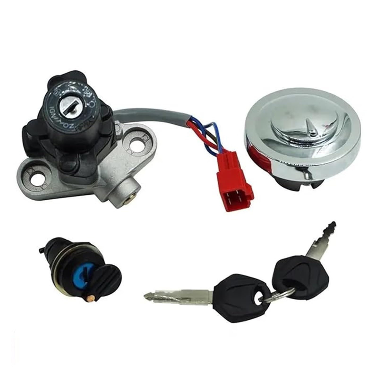Motorrad Zündschloss Für XVS125 Für XVS250 Für XVS400 Für XVS650 Für XVS1100 1996-2017 Motorrad Zündschlossschloss Tankdeckelschlüsselsatz Tankdeckel Zündschalter Motorrad Zündschloss Für XVS125 Für XVS250 Für XVS400 Für XVS650 Für XVS1100 1996-2017 Motorrad Zündschlossschloss Tankdeckelschlüsselsatz Tankdeckel Zündschalter von YADLIUASA