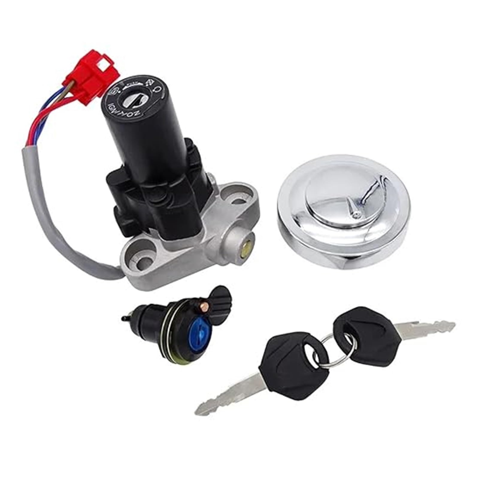 Motorrad Zündschloss Für XVS400C Für XVS650 Für XVS1100 Motorrad Zündschloss Schloss Gas Tank Cap Abdeckung Schlüssel Tankdeckel Zündschalter Motorrad Zündschloss Für XVS400C Für XVS650 Für XVS1100 Motorrad Zündschloss Schloss Gas Tank Cap Abdeckung Schlüssel Tankdeckel Zündschalter von YADLIUASA