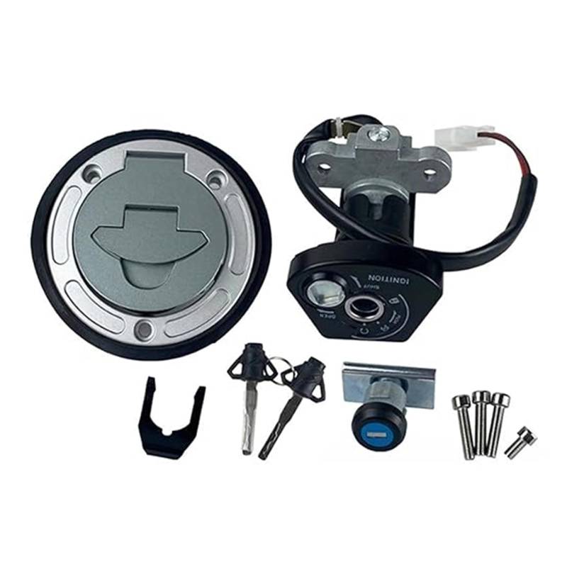 Motorrad Zündschloss Für YZF-R15 Für YZFR15 Für YZF R15 Motorrad Zündschalter Kit Montageschloss Mit 2 Schlüsseln Tankdeckel Zündschalter von YADLIUASA