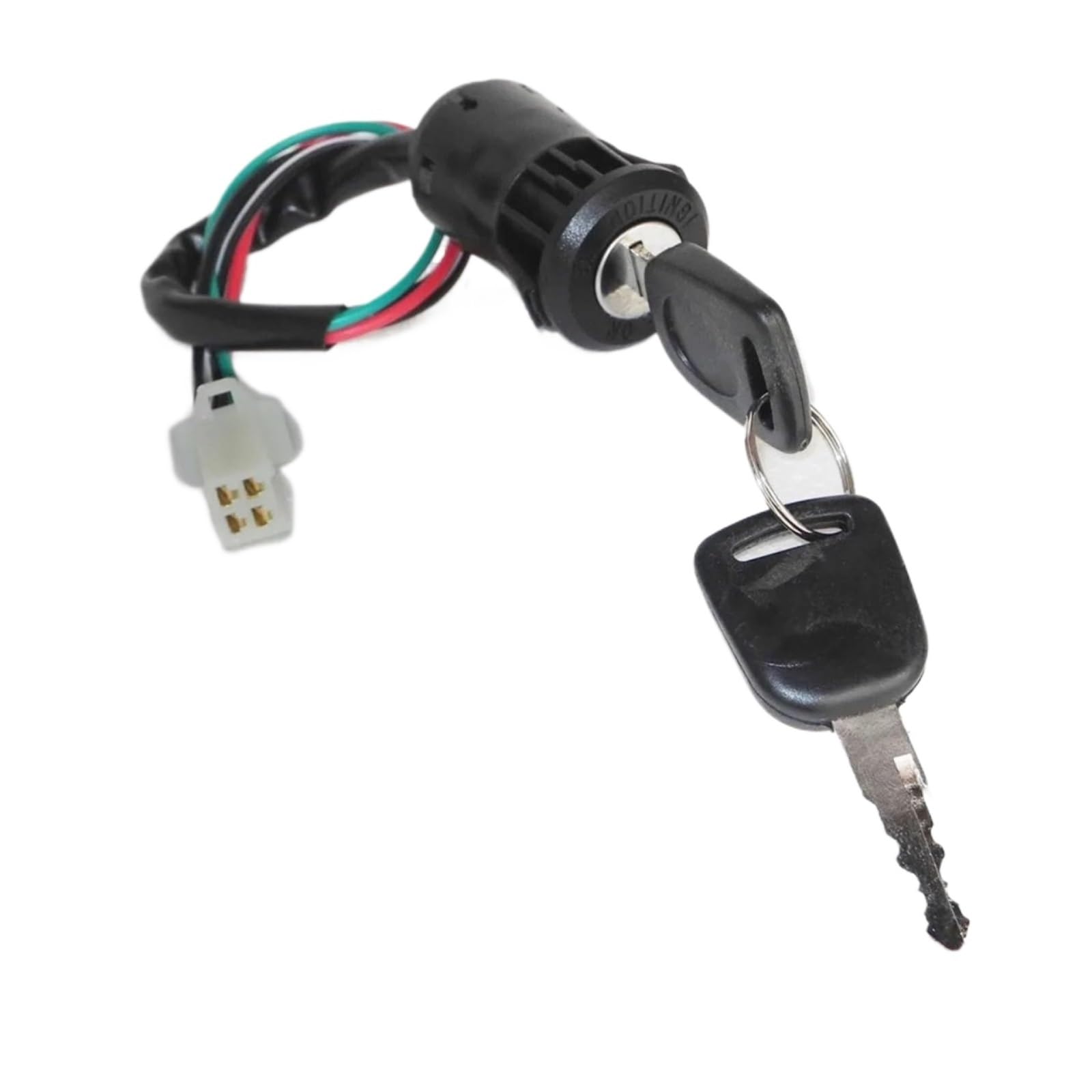 Motorrad Zündschloss Universal Motorrad Zündschalter wasserdichte Elektrische Türschloss Starten ATV Schlüssel Tankdeckel Zündschalter(PlugA) von YADLIUASA