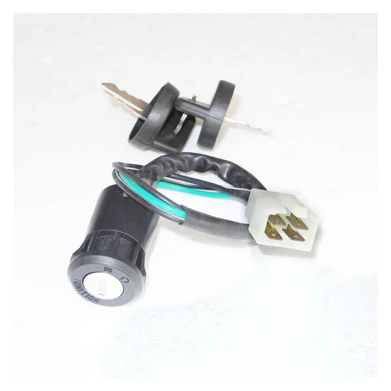 Motorrad Zündschloss Universal Motorrad Zündschalter wasserdichte Elektrische Türschloss Starten ATV Schlüssel Tankdeckel Zündschalter(PlugB) von YADLIUASA