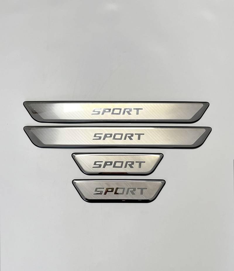 4 Stück Auto Edelstahl Türschweller Schutz für Kia NIRO Plug-In Hybrid 2025, Türschwelle Scuff Pedal Anti Scratch Schwellenabdeckung Schutz Trim Zubehör,Silver von YAHUI