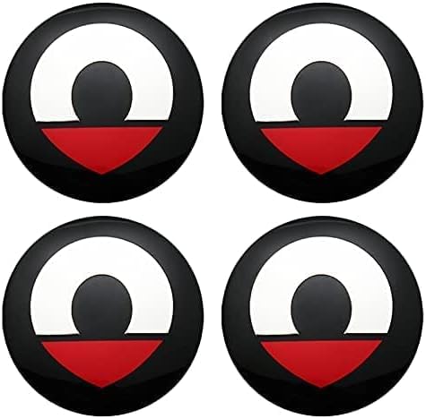4 Stück Nabendeckel Aufklebe für Smart #3 Smart 3 2023 2024 2025, Auto Felgendeckel Zubehör Radnabenabdeckung Sticker Abzeichen Accessoires,60MM von YAHUI