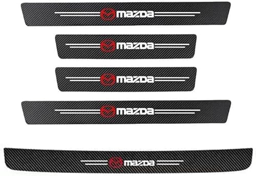 5 Stück Auto Einstiegsleisten Schutz für Mazda CX-80 2024, Auto Einstiegsleisten Aufkleber Kohlefaser Türschweller Aufkleber 5 Stück Auto Einstiegsleisten Schutz für Mazda CX-80 2024, Auto Einstiegsleisten Aufkleber Kohlefaser Türschweller Aufkleber von YAHUI
