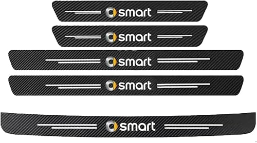 5 Stück Auto Einstiegsleisten Schutz für Smart #1 Smart 1 SUV 2023 2024+, Auto Einstiegsleisten Aufkleber Kohlefaser Türschweller Aufkleber von YAHUI