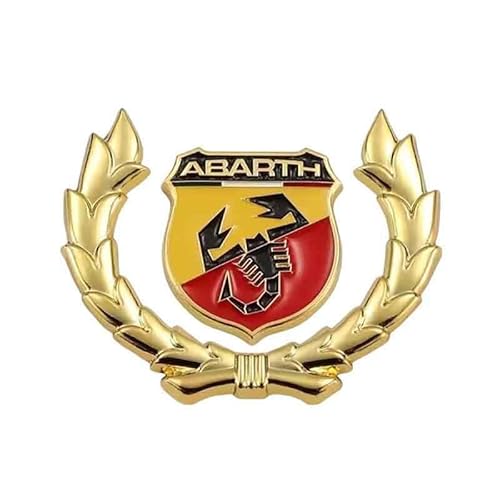 Auto Metall Emblem Aufkleber für Abarth 500e 2023-, Front Motorhaube/Heckkoffer Abzeichen Heckklappen Logo Auto-Emblem-Aufkleber,A Auto Metall Emblem Aufkleber für Abarth 500e 2023-, Front Motorhaube/Heckkoffer Abzeichen Heckklappen Logo Auto-Emblem-Aufkleber,A von YAHUI