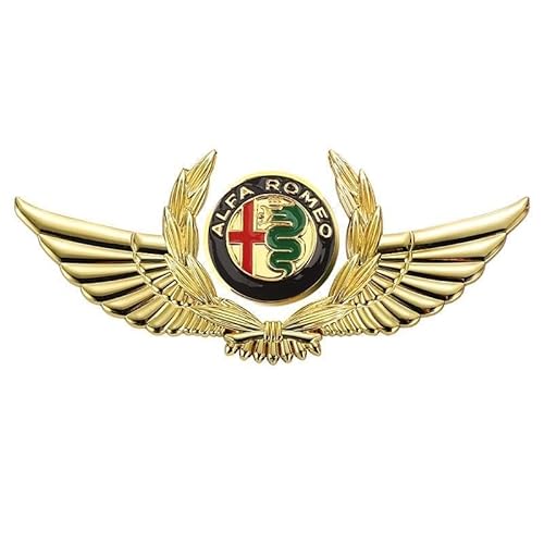 Auto Metall Emblem Aufkleber für Alfa Romeo 159 2006, Front Motorhaube/Heckkoffer Abzeichen Heckklappen Logo Auto-Emblem-Aufkleber,C Auto Metall Emblem Aufkleber für Alfa Romeo 159 2006, Front Motorhaube/Heckkoffer Abzeichen Heckklappen Logo Auto-Emblem-Aufkleber,C von YAHUI