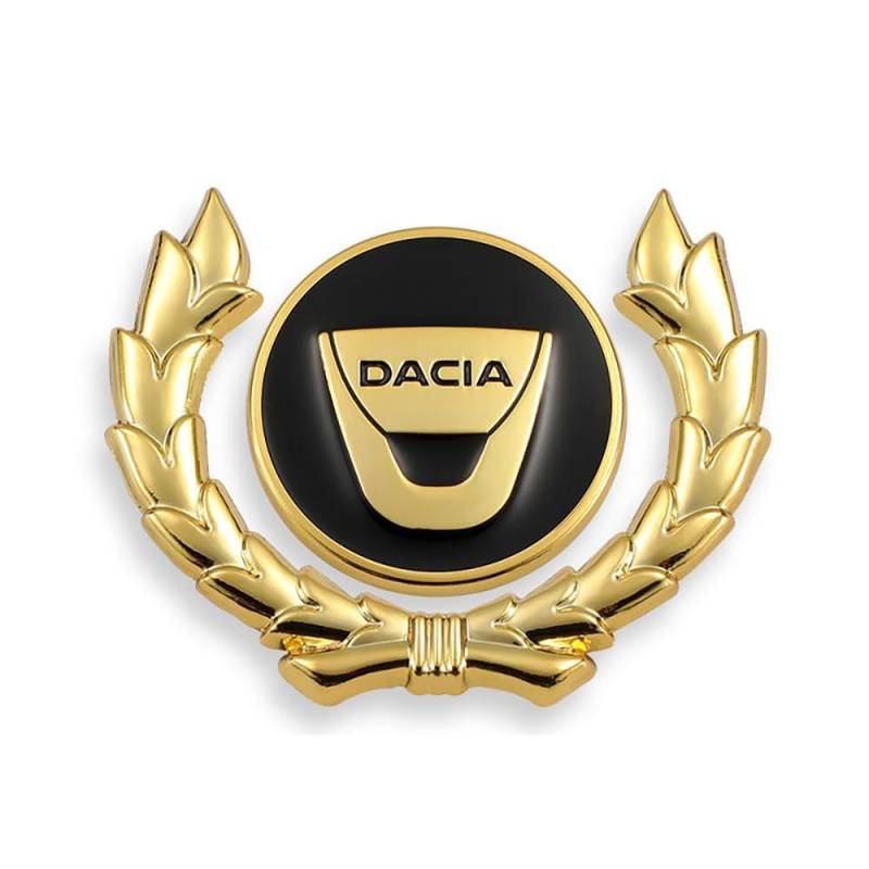 Auto Metall Emblem Aufkleber für Dacia Spring 2021-2022 2022-2024 2024-, Front Motorhaube/Heckkoffer Abzeichen Heckklappen Logo Auto-Emblem-Aufkleber,B von YAHUI